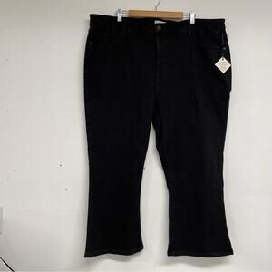 Ava & Viv Black High Rise Ankle Boot Cut Womens Jeans 24W Denim Casual Zip Fly